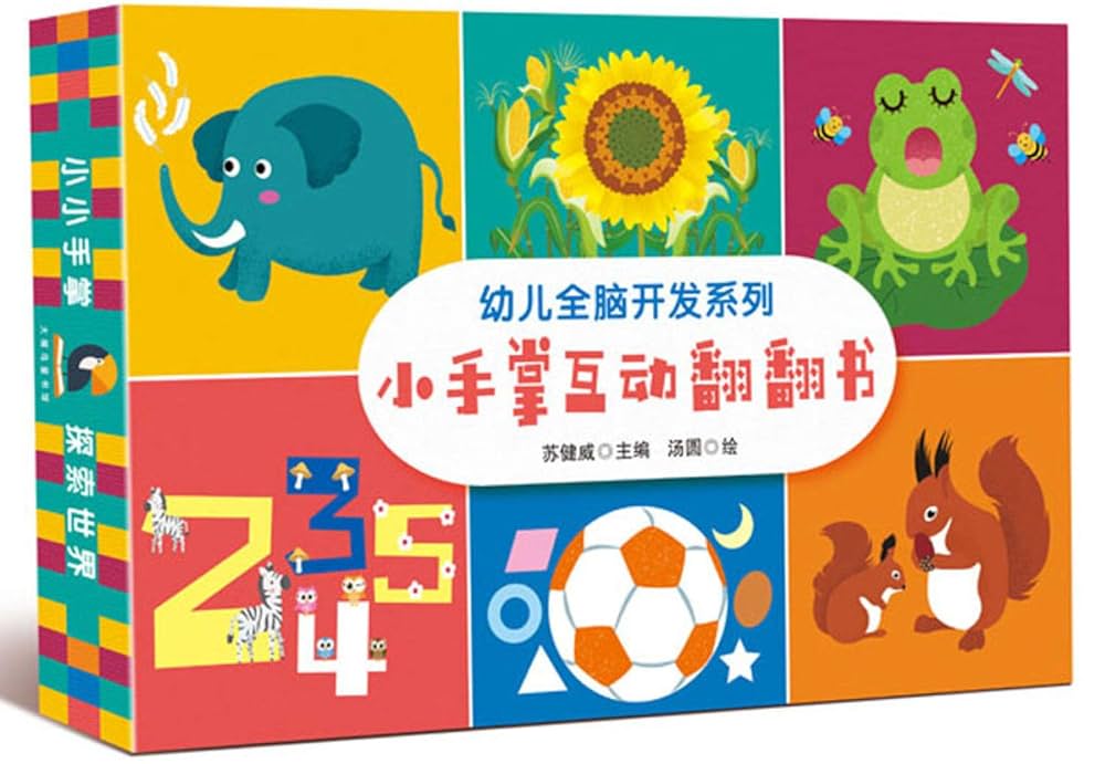 Amazon.com: 小手掌互动翻翻书(共6册)(精)/幼儿全脑开发系列